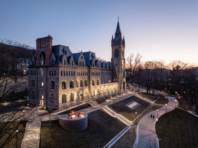 Wide shot of Clayton University Center building